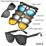 Load image into Gallery viewer, 5 IN 1 MAGNETIC LENS SWAPPABLE SUNGLASSES