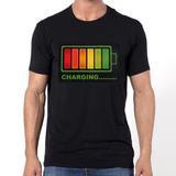 Load image into Gallery viewer, LED lights voice-activated music flash T-shirt