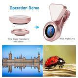 Load image into Gallery viewer, LED Selfie Flash Light Beauty Wide angle Macro Phone Lens
